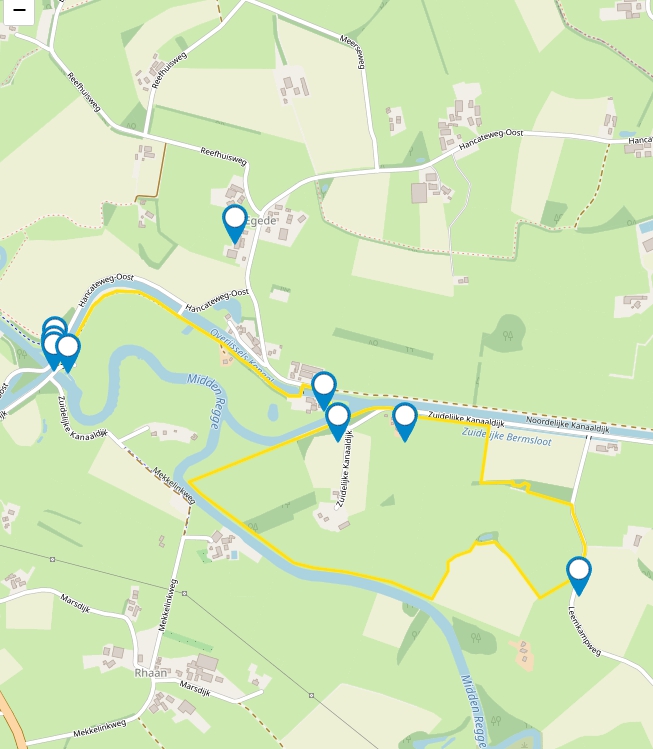 Wandelroute geel