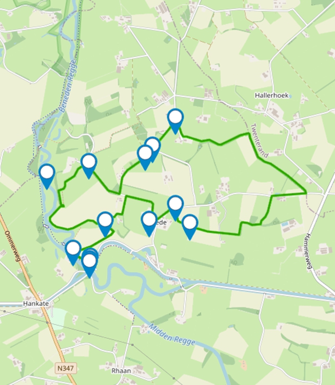 Wandelroute groen